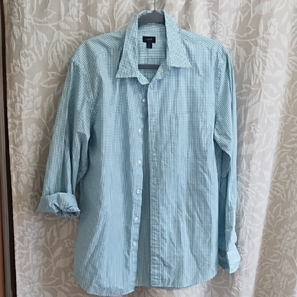 J. Crew Turquoise Plaid Shirt